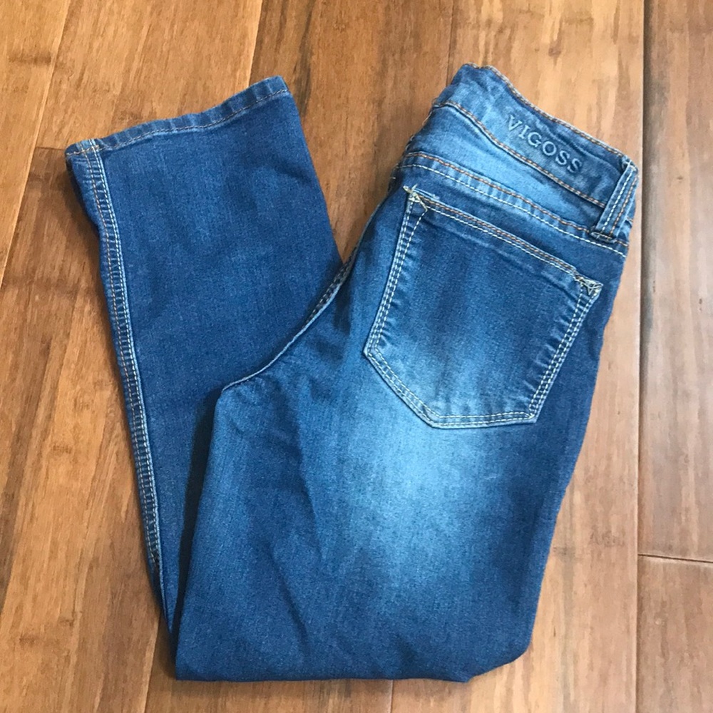 Kids patched capris